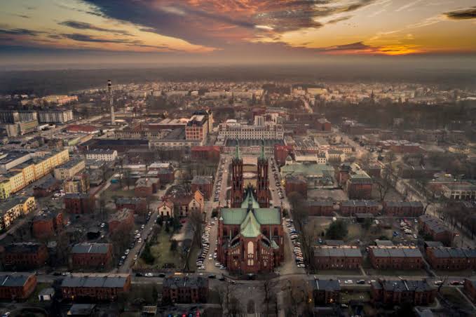 Żyrardów z lotu ptaka